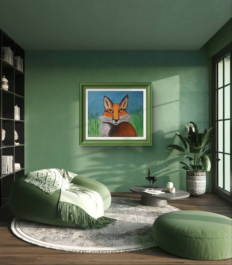 Original Impressionism Animal Painting by Karolina Abaraviciute
