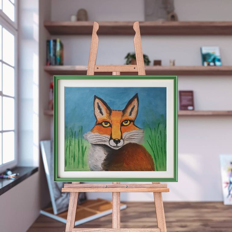 Original Impressionism Animal Painting by Karolina Abaraviciute