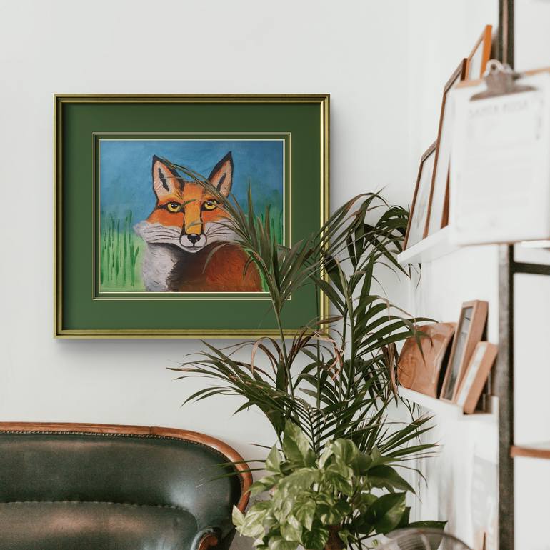 Original Impressionism Animal Painting by Karolina Abaraviciute