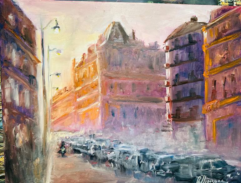 Original Impressionism Landscape Painting by Olga Minasyan