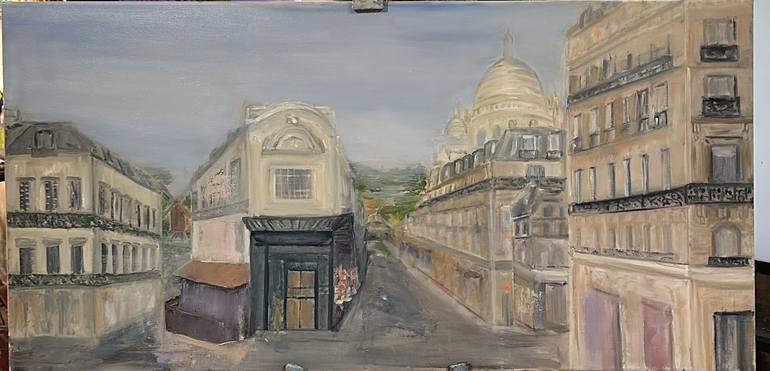 Original Classicism Architecture Painting by Olga Minasyan