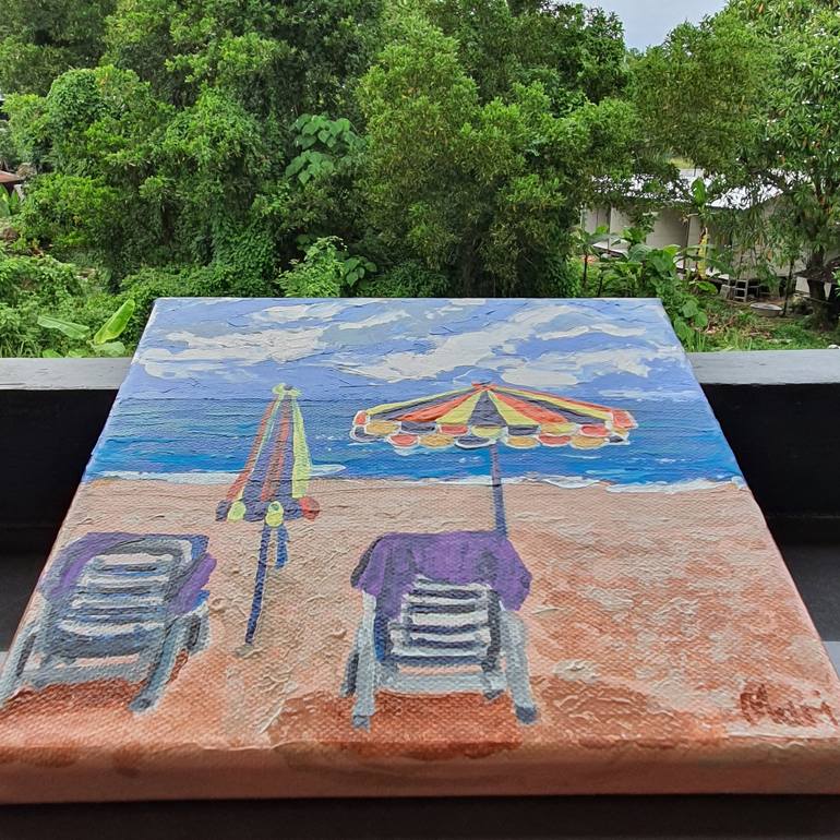 Original Contemporary Beach Painting by Marina Fisher