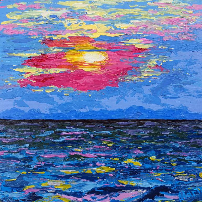 Print of Abstract Beach Paintings by Marina Fisher