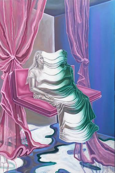 Original Surrealism Fantasy Painting by Yerkezhan Abuova