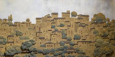 Original Conceptual Cities Mixed Media by Niyati Parekh