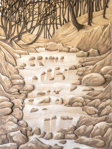 Original Abstract Nature Mixed Media by Niyati Parekh