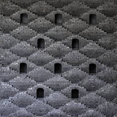 Original Abstract Architecture Mixed Media by Niyati Parekh
