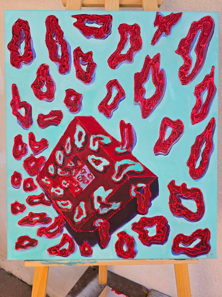 Original Art Deco Abstract Painting by Nataliia Lynnyk