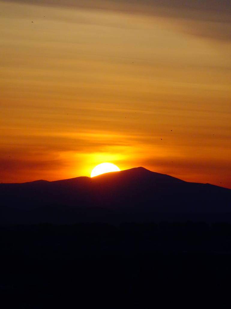 Original Nature Photography by Marianna Khachatrian | Antique Art on Canvas | The Final Golden Moment, Limited Edition Sunset