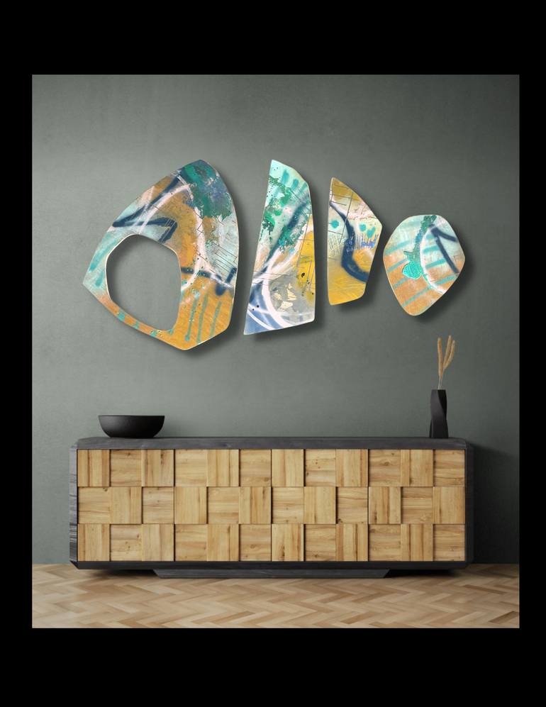 Original Modernism Abstract Sculpture by Kimberlee Rocca
