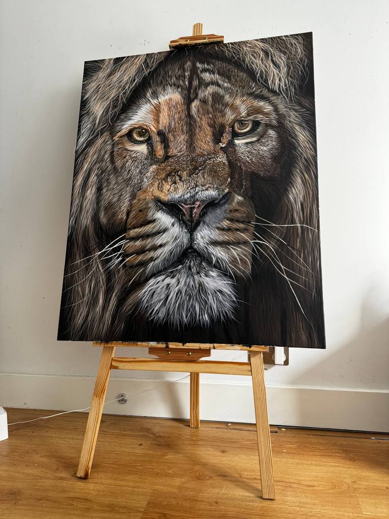 Original Figurative Animal Painting by Nedum Udeze