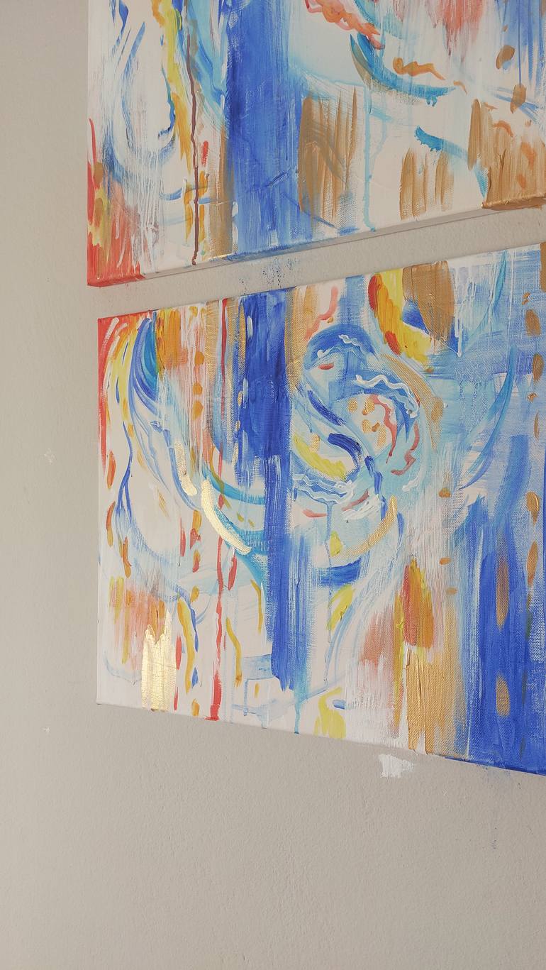 Original Abstract Expressionism Abstract Painting by Daria Golik