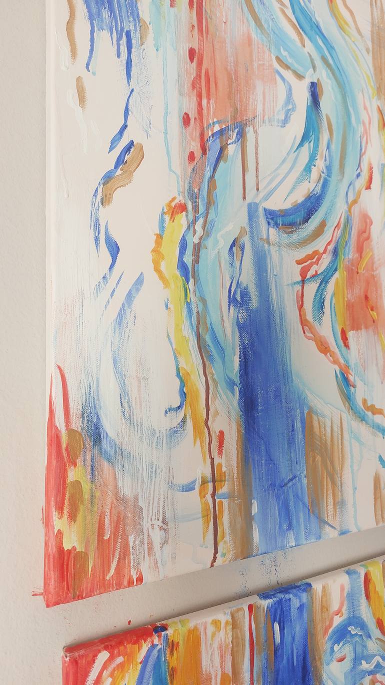 Original Abstract Expressionism Abstract Painting by Daria Golik