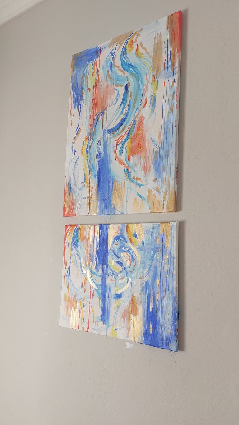 Original Abstract Expressionism Abstract Painting by Daria Golik