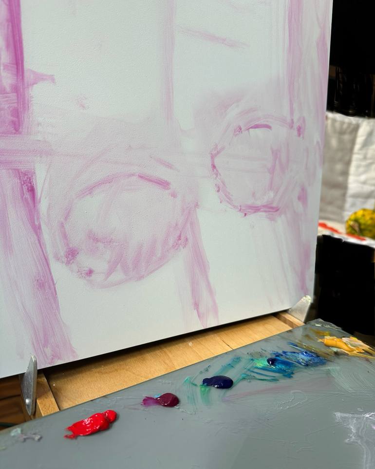 Original Abstract Expressionism Food & Drink Painting by Irina Sherbiak