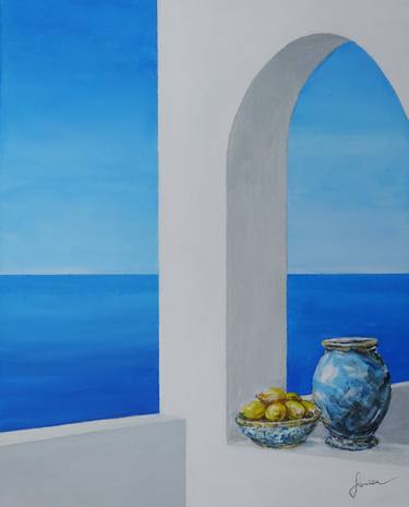Original Classicism Beach Paintings by Sinisa Saratlic