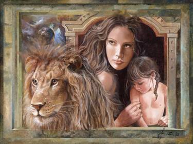 Original Portraiture Family Painting by Sinisa Saratlic