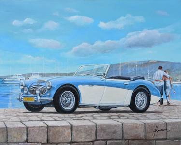 Original Fine Art Automobile Paintings by Sinisa Saratlic