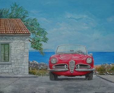 Print of Fine Art Automobile Paintings by Sinisa Saratlic