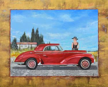 Print of Fine Art Automobile Paintings by Sinisa Saratlic