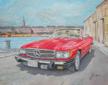 Print of Automobile Paintings by Sinisa Saratlic