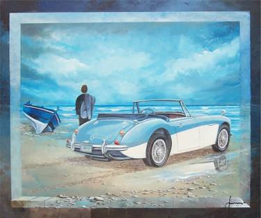 Print of Automobile Paintings by Sinisa Saratlic