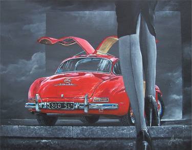 Print of Fine Art Automobile Paintings by Sinisa Saratlic