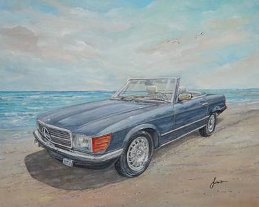 Print of Fine Art Automobile Paintings by Sinisa Saratlic