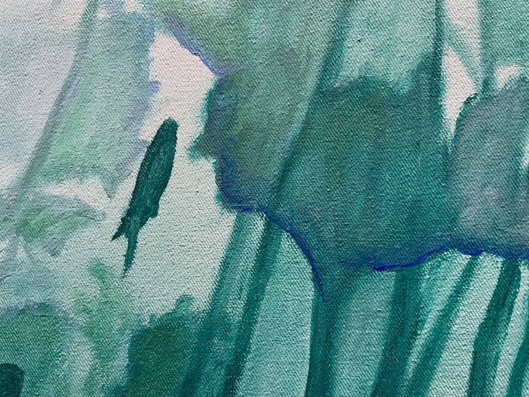 Original Abstract Expressionism Landscape Painting by Clotilde Maillard