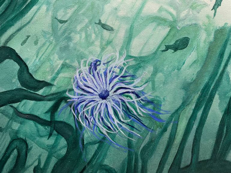 Original Abstract Expressionism Landscape Painting by Clotilde Maillard