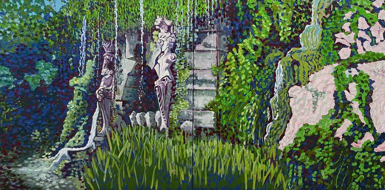 Print of Contemporary Garden Paintings by Clotilde Maillard