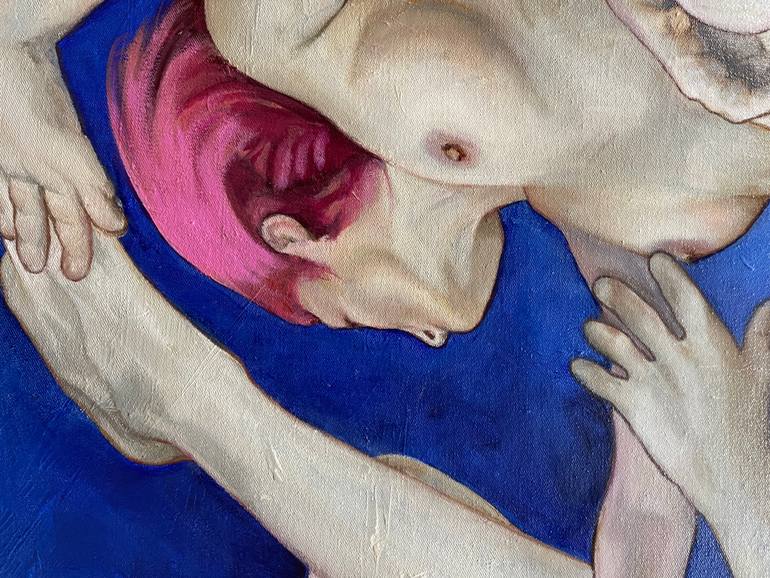 Original Surrealism Women Painting by Clotilde Maillard