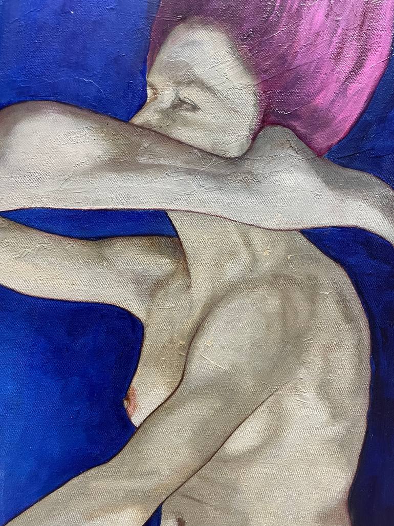 Original Surrealism Women Painting by Clotilde Maillard