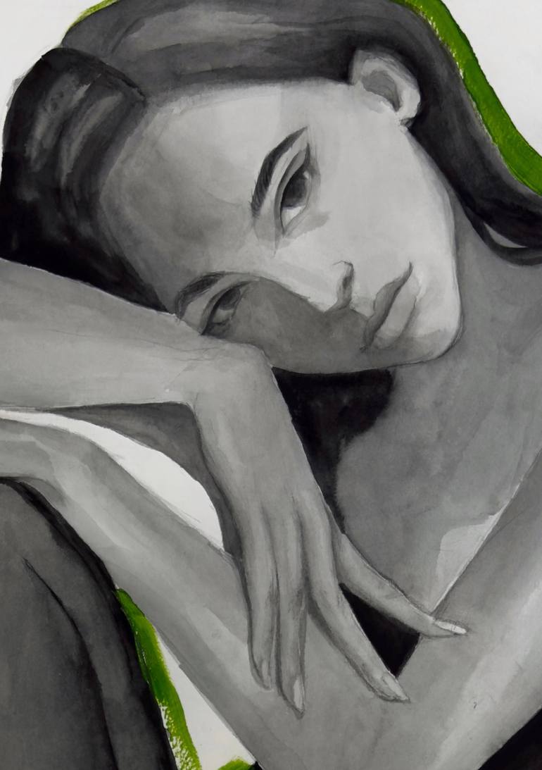 Original Contemporary Women Painting by Elena Suvorova