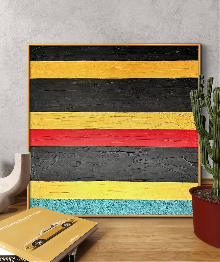 Original Minimalism Abstract Painting by Anas Sokolow