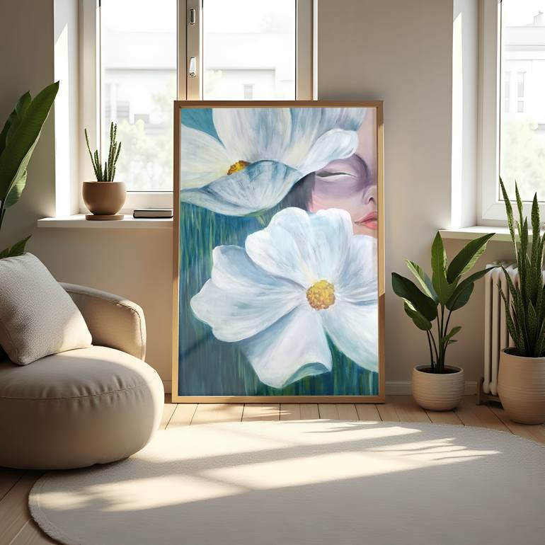 Original Abstract Women Painting by Elena Gotovtseva