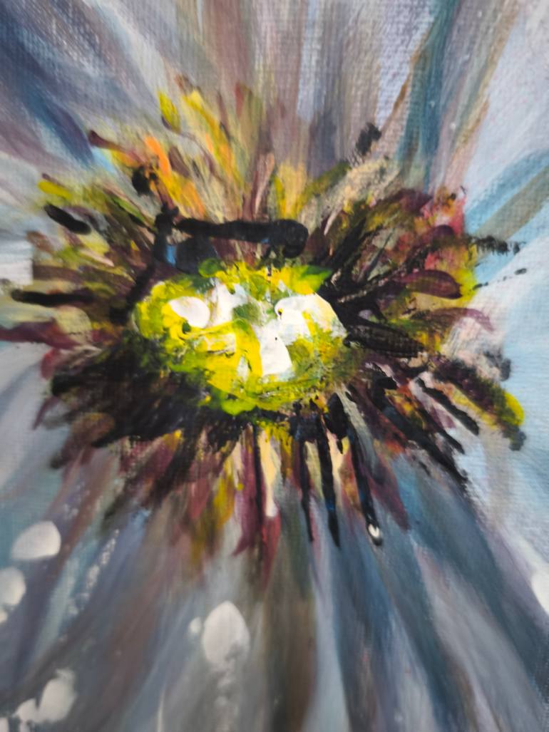 Original Abstract Floral Painting by Elena Gotovtseva