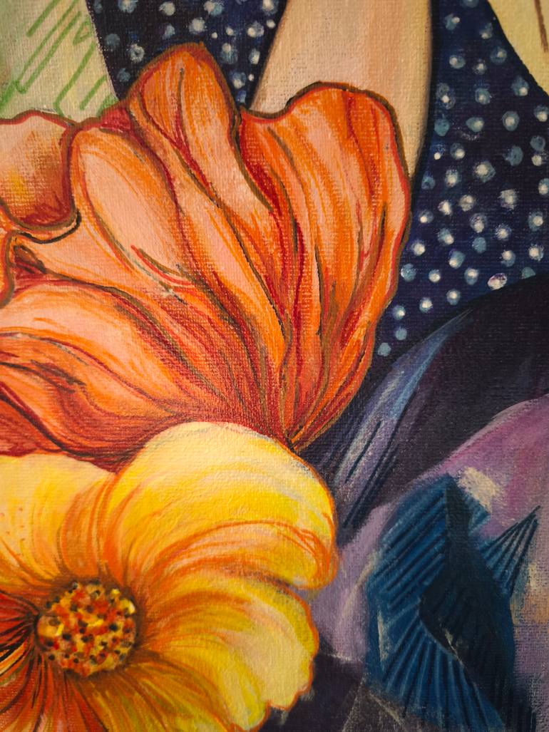 Original Abstract Women Painting by Elena Gotovtseva