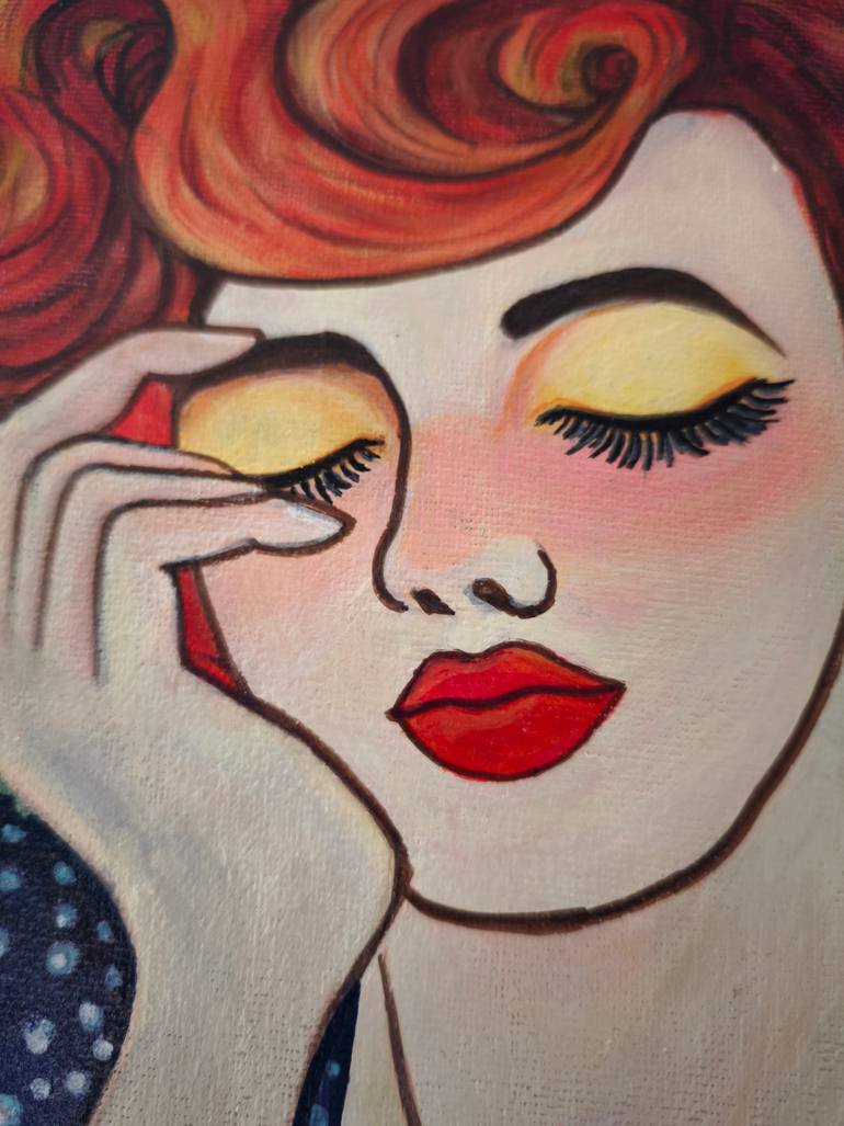 Original Abstract Women Painting by Elena Gotovtseva