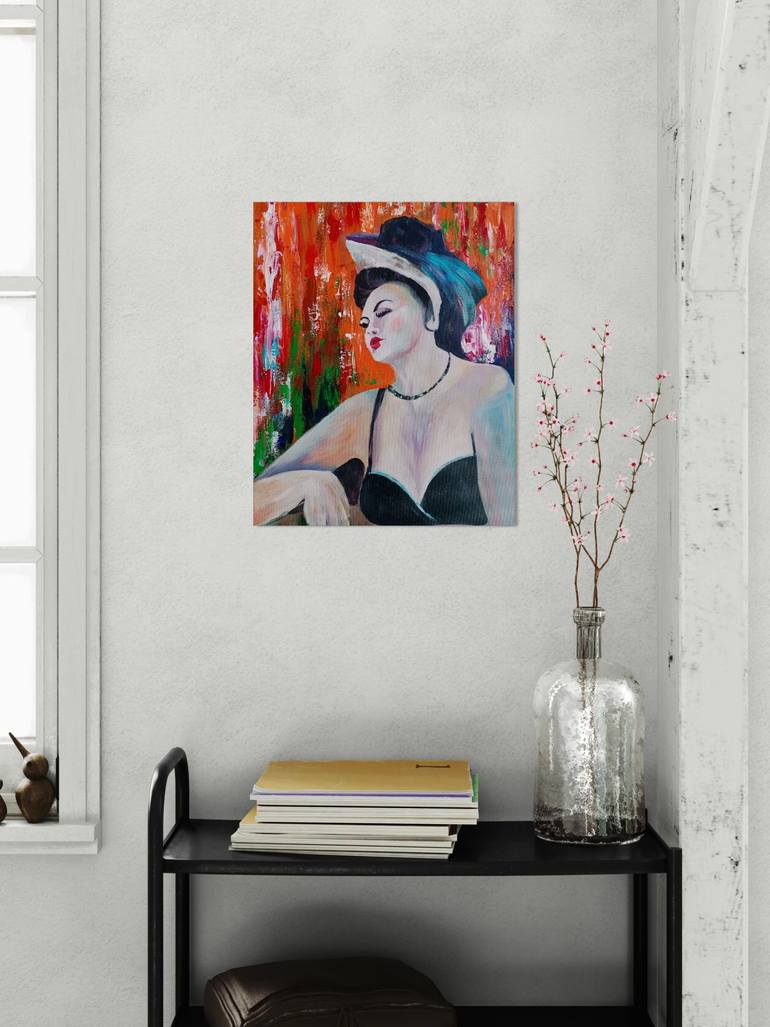 Original Figurative Women Painting by Elena Gotovtseva
