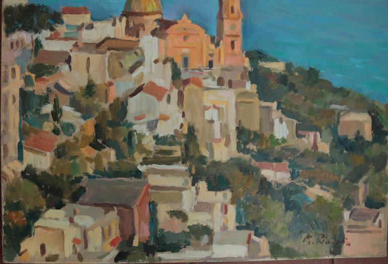 Original Figurative Landscape Painting by Massimo Ricciardi