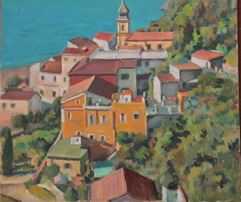 Original Figurative Landscape Painting by Massimo Ricciardi