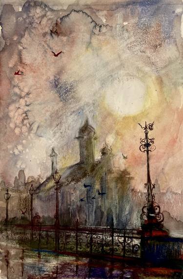 Original Expressionism Abstract Mixed Media by Amalie Galstyan Pujos