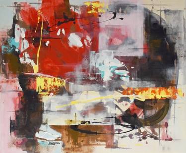 Original Abstract Expressionism Abstract Painting by Trujillo Artgallery
