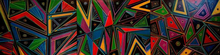 Original Conceptual Abstract Painting by Reginaldo Sa