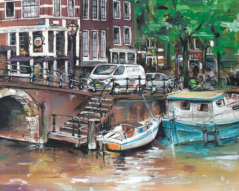 Original Impressionism Cities Painting by Gallery Kauffeld
