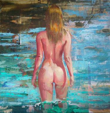 Original Figurative Water Painting by Jose Miguel Alguer Romero