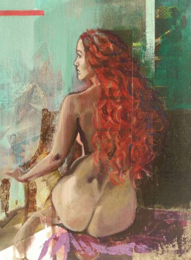 Original Contemporary Nude Painting by Jose Miguel Alguer Romero