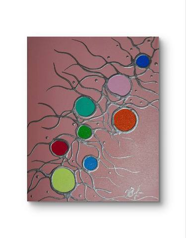 Original Futurism Abstract Mixed Media by Zhanna Kravtsova