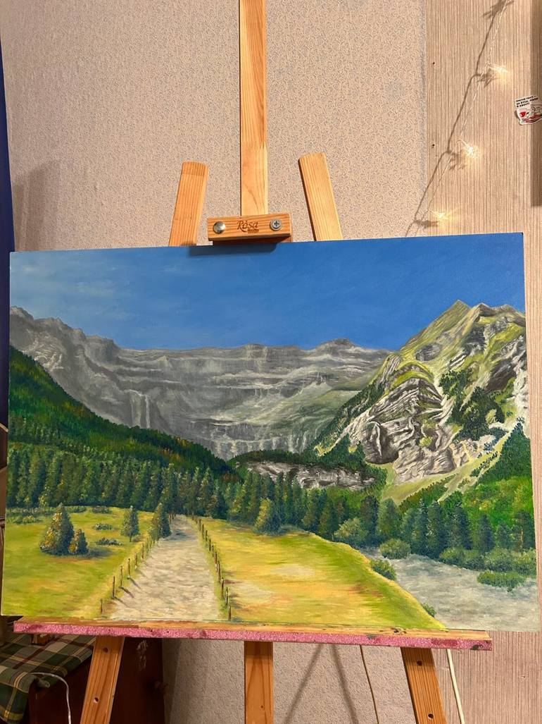 Original Color Field Painting Nature Painting by Lesia Yankovska